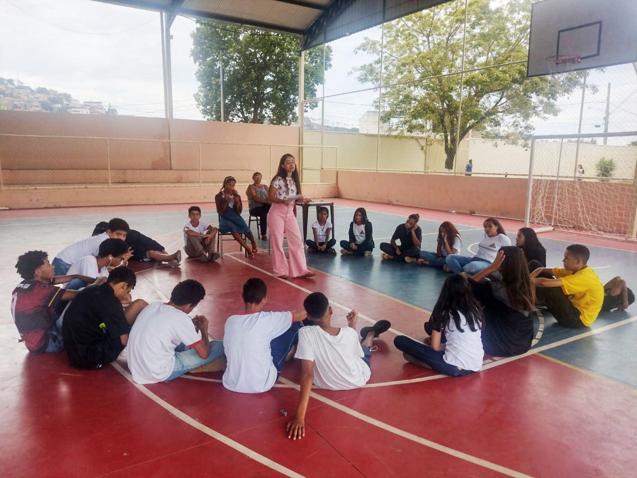 Foto: Divulgação SEE/MG - Intervenção realizada com alunos do 6° e 7° ano da E.E Deputado Agenor Ludgero Alves